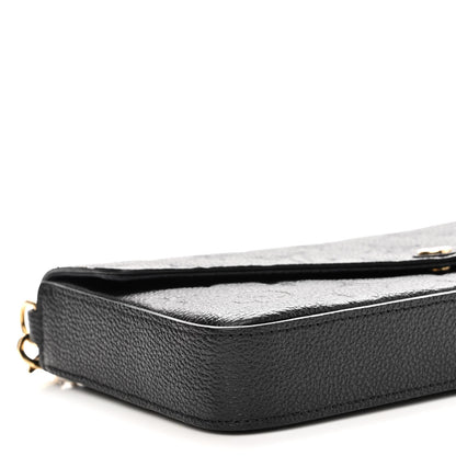 Louis Vuitton Empreinte Pochette Felicie Chain Wallet Black 8 of 9