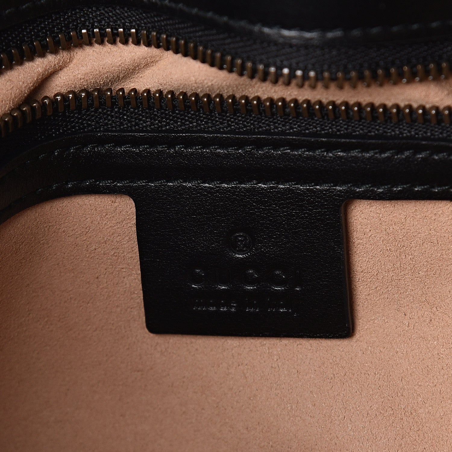 Gucci Calfskin Matelasse Small GG Marmont Shoulder Bag Black 5 of 7