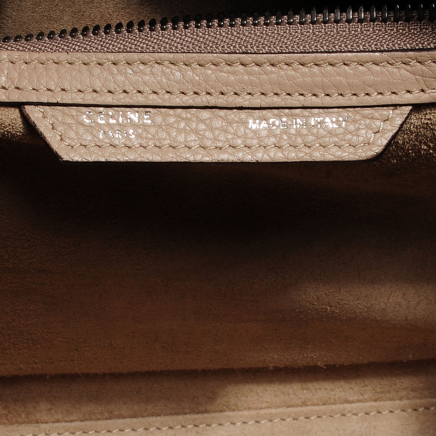 Drummed Calfskin Mini Luggage Dune