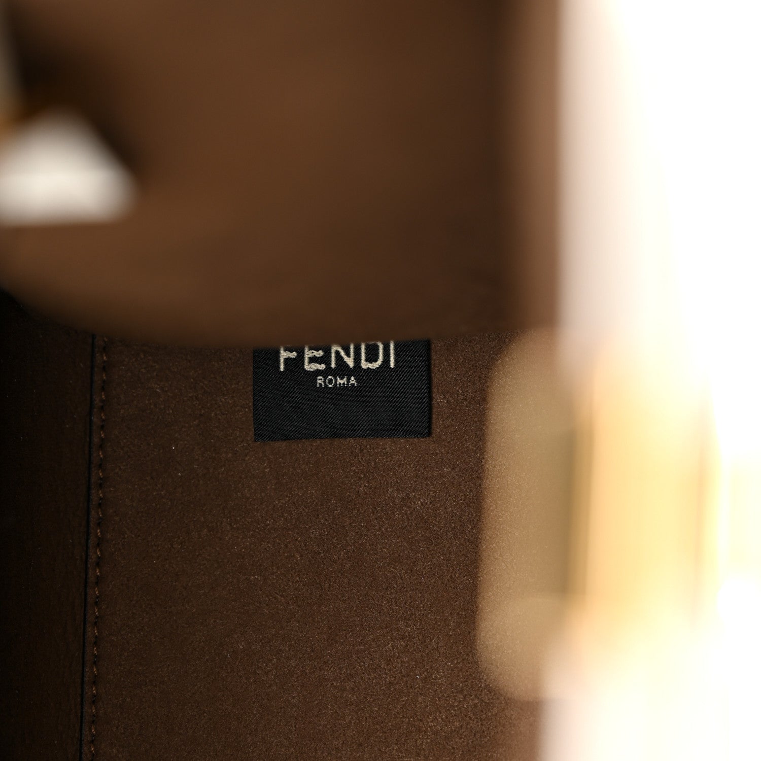 Fendi Vitello Plexiglass FF Embossed Small Fendi Sunshine Shopper Tote White 6 of 12