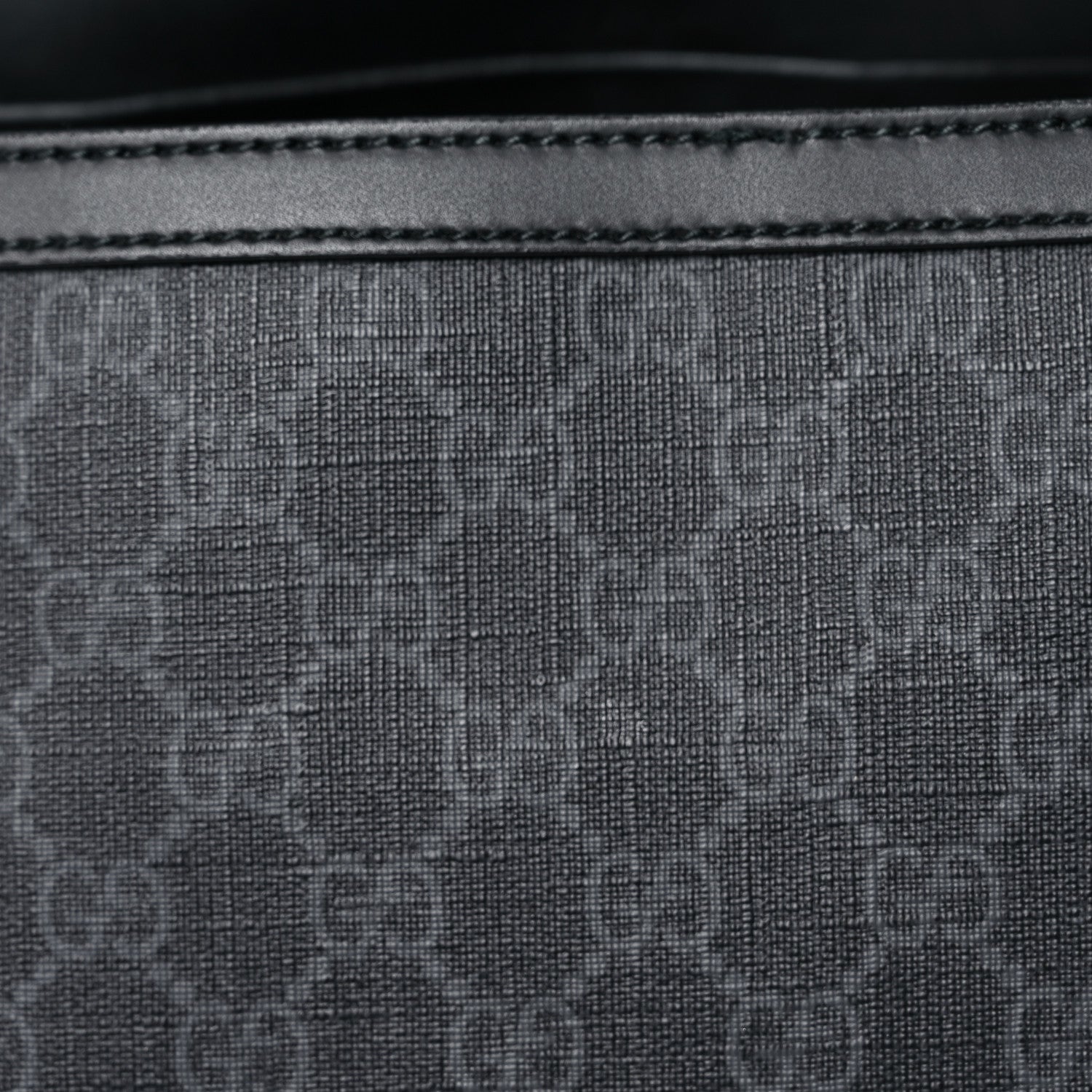 Gucci GG Supreme Monogram Web Messenger Diaper Bag Black Grey 15 of 23