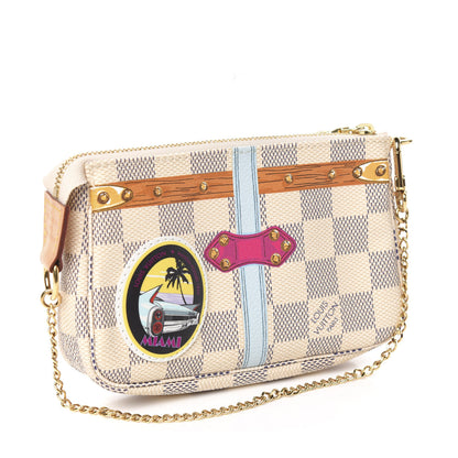 Louis Vuitton Damier Azur Summer Trunks Miami Mini Pochette Accessories 2 of 11