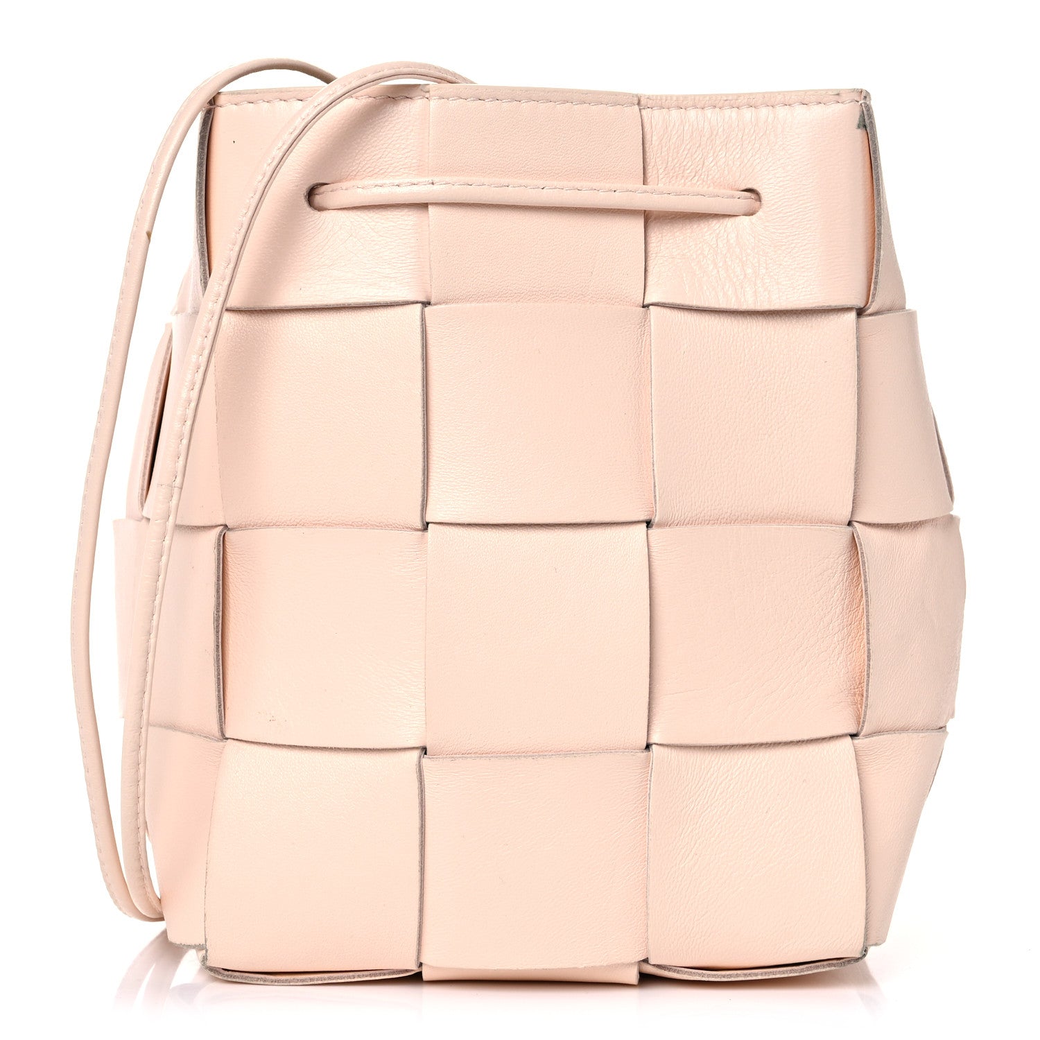 Bottega Veneta Nappa Maxi Intrecciato Cassette Bucket Bag Melon Washed 1 of 15