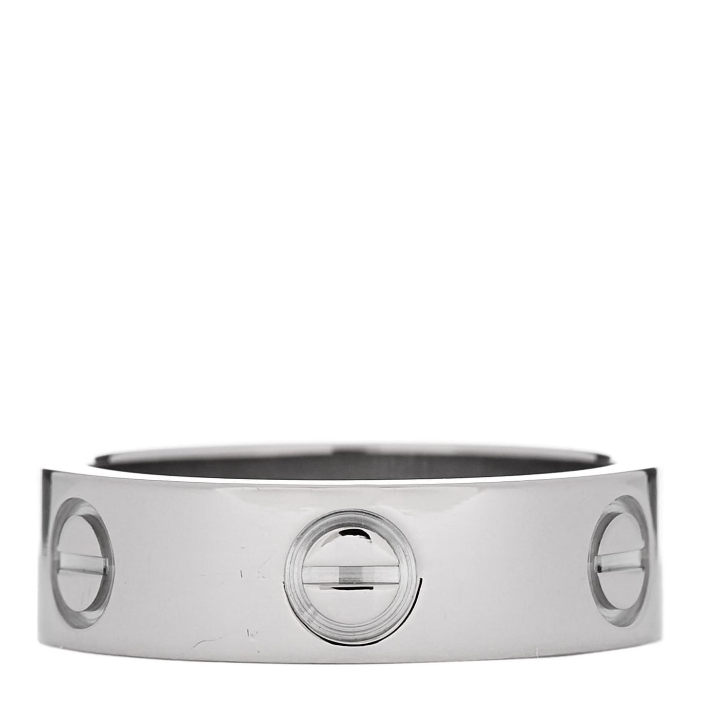 18K White Gold 5.5mm LOVE Ring 51 5.75