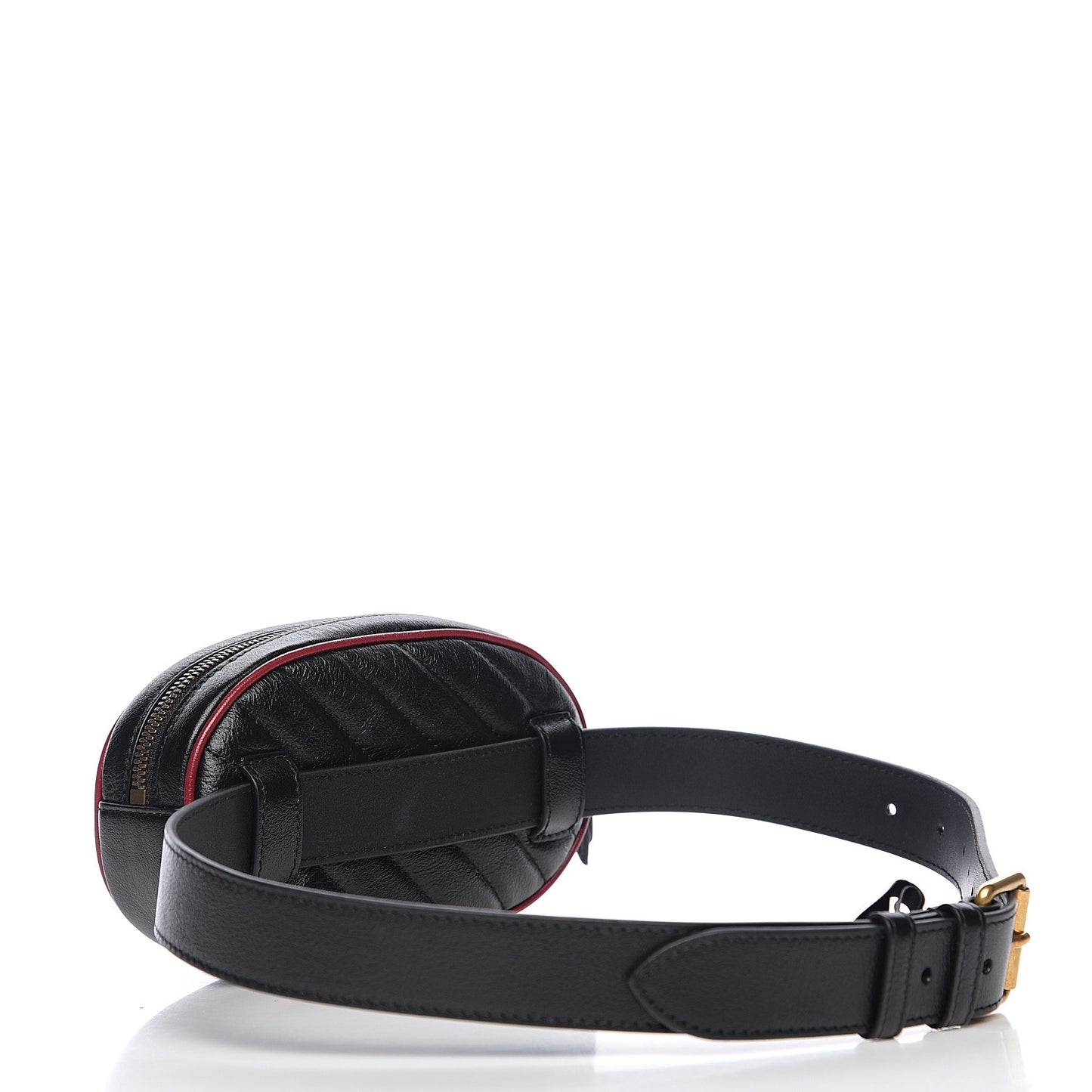 Calfskin Matelasse GG Marmont Belt Bag 75 30 Black