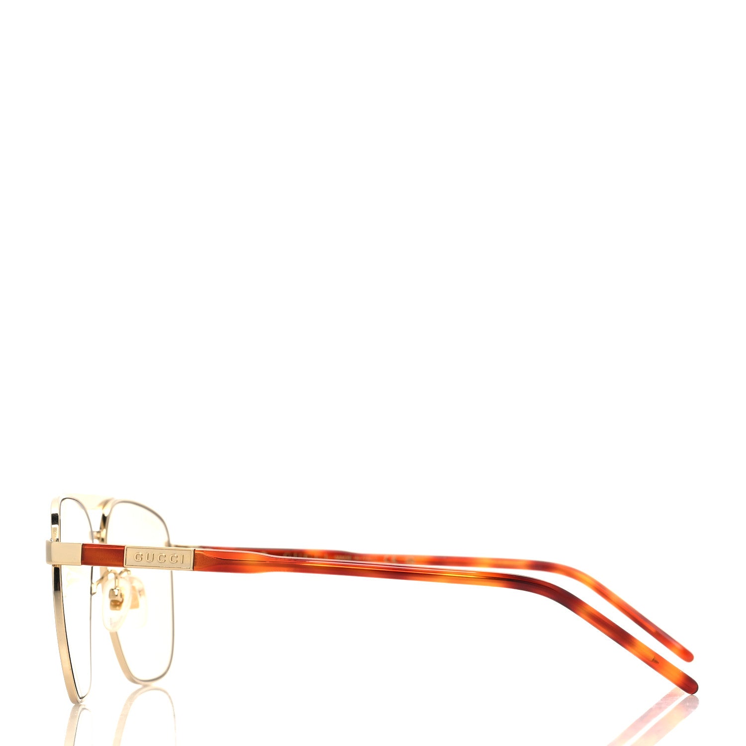 Gucci Aviator Sunglasses GG1164S Gold 3 of 8