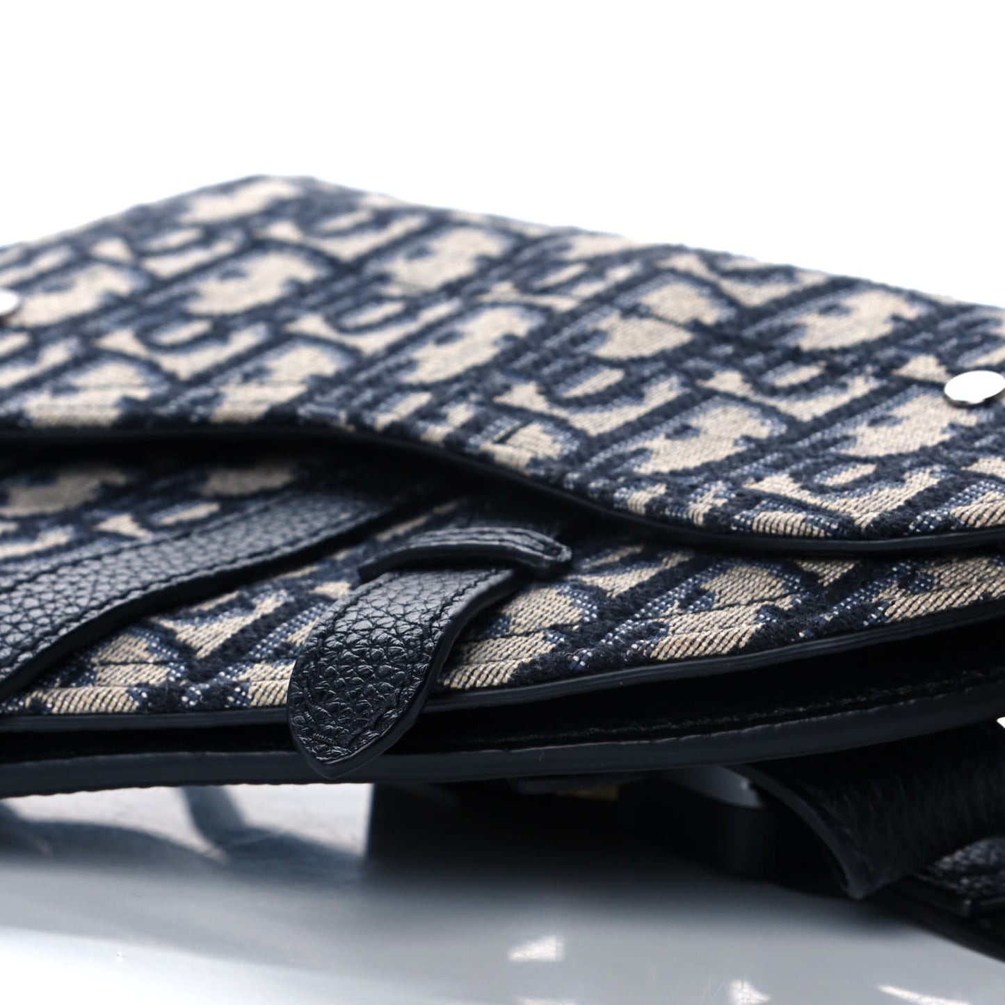 HOMME Oblique Saddle Belt Bag Blue