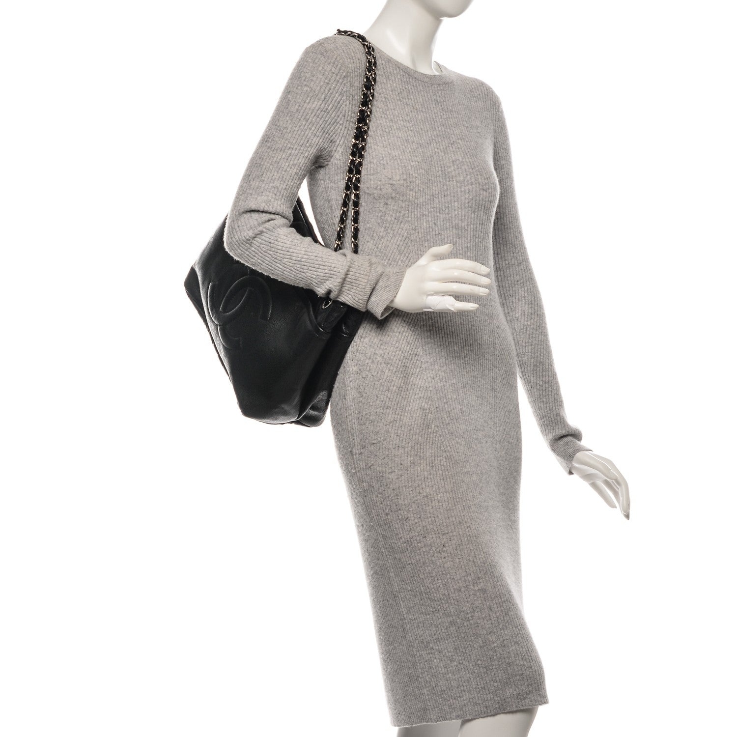 Chanel Caviar Timeless CC Soft Tote Black 2 of 7
