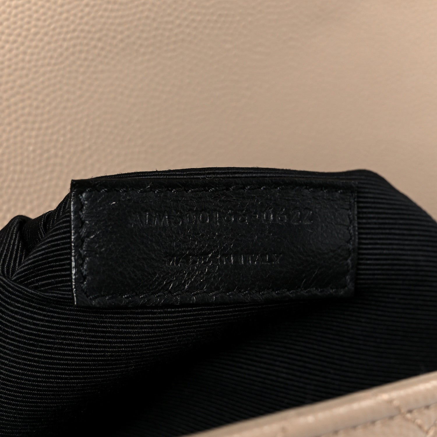 Saint Laurent Grain De Poudre Mixed Matelasse Large Triquilt Monogram Satchel Dark Beige 8 of 11