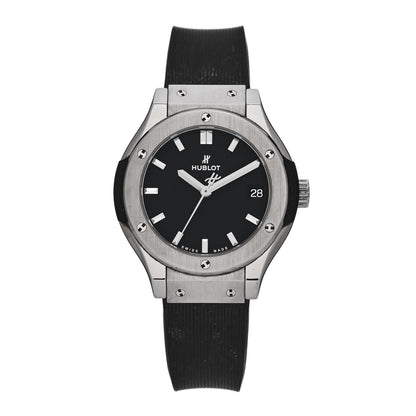 Hublot Titanium Rubber 33mm Classic Fusion Quartz Watch Black 581.NX.1470.RX 1 of 4