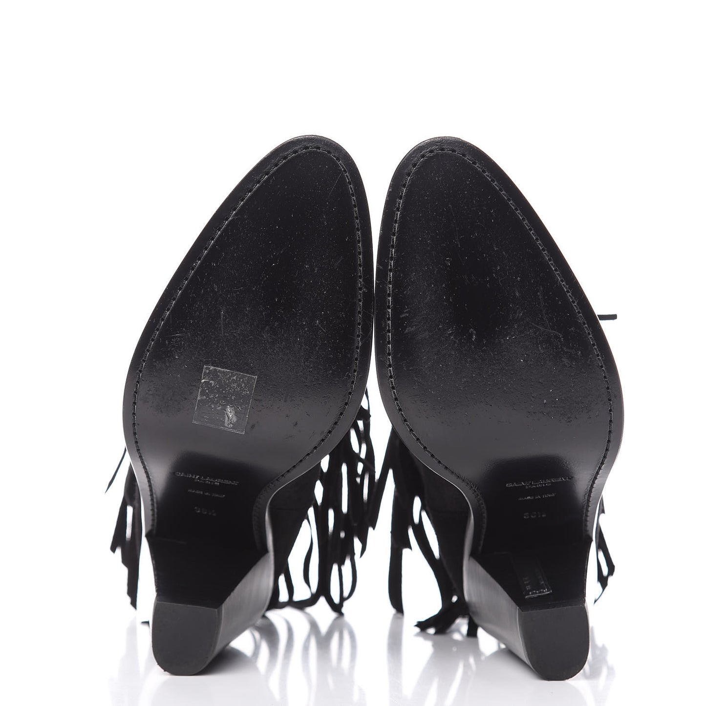 Suede Fringe Curtis 80 Ankle Boots 38.5 Black