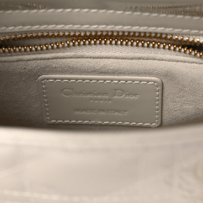 Christian Dior Patent Cannage Mini Lady Dior Ivory 6 of 8