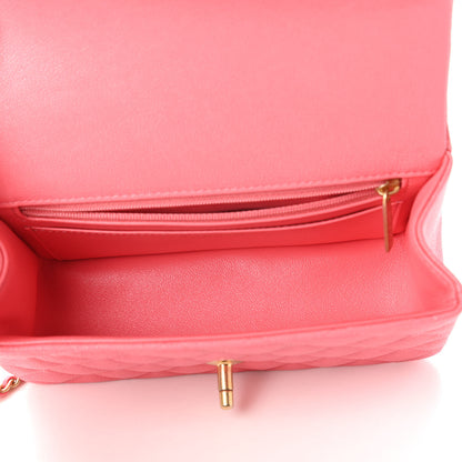 Chanel Caviar Quilted Mini Top Handle Rectangular Flap Pink 5 of 11