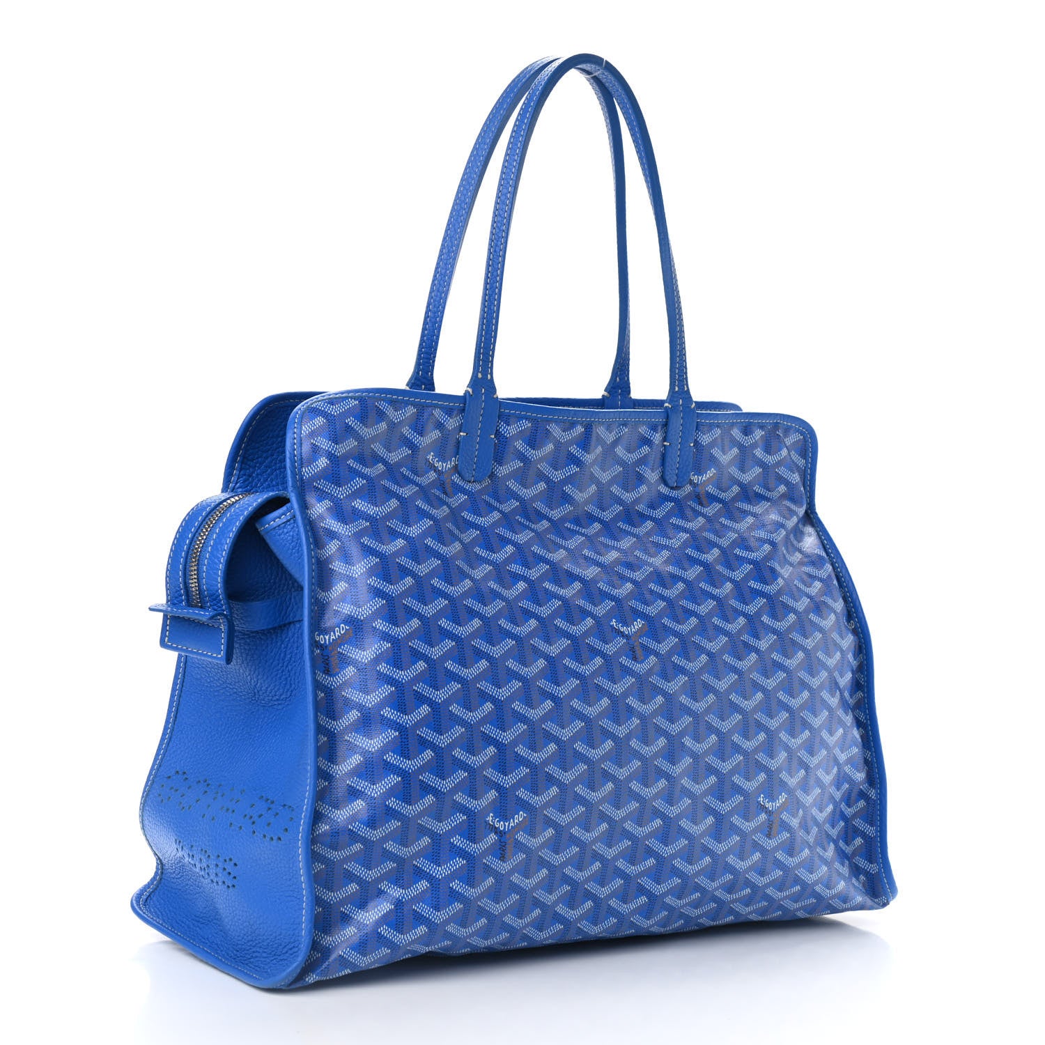 Goyard Goyardine Sac Hardy Pet Carrier PM Sky Blue 4 of 11