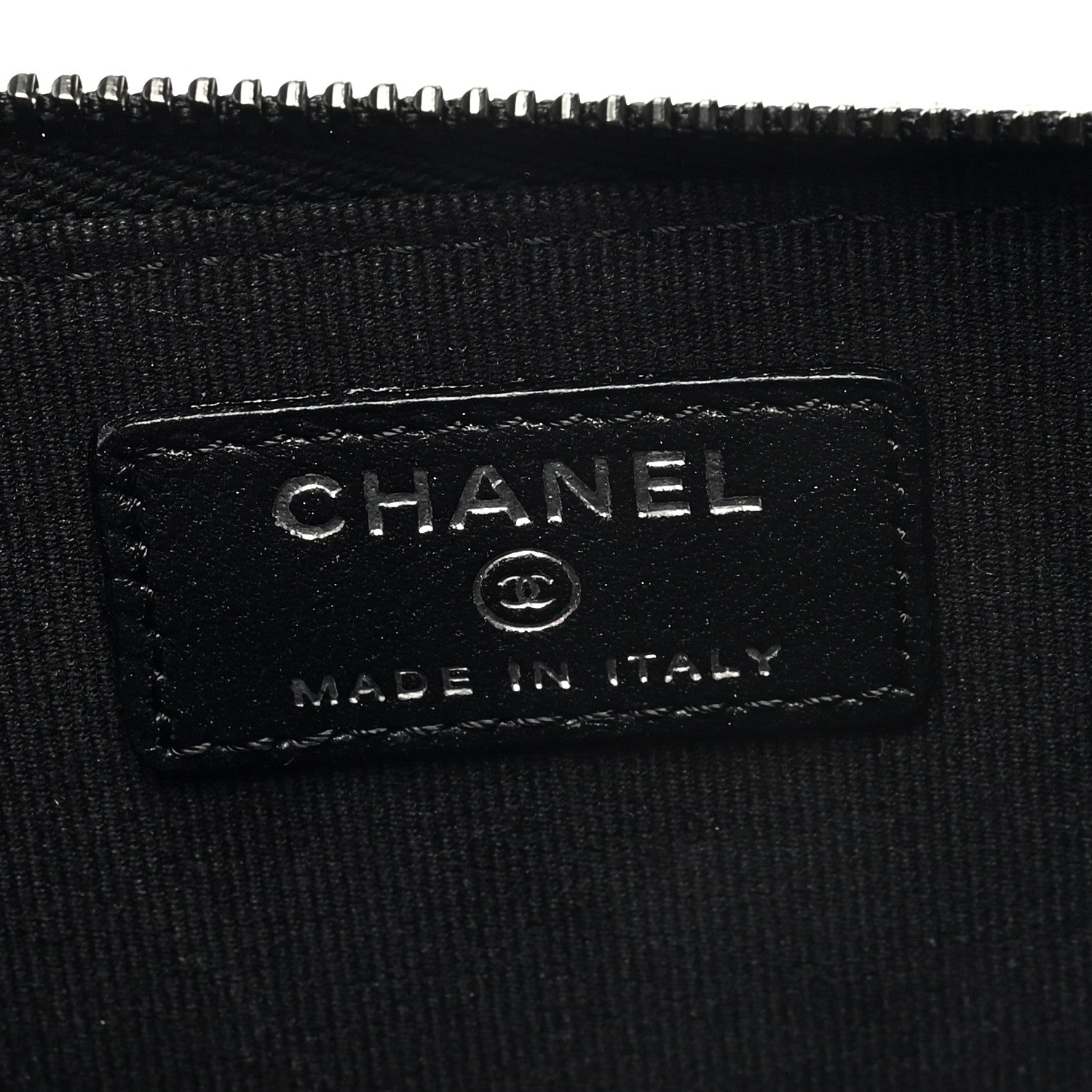 Chanel Lambskin Quilted Zip Card Holder So Black 6 of 7
