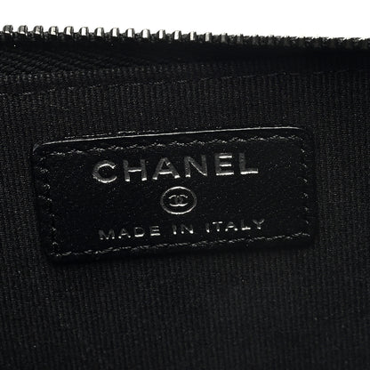Chanel Lambskin Quilted Zip Card Holder So Black 6 of 7