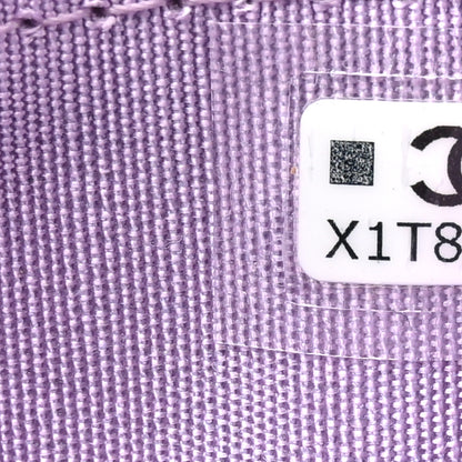 Chanel Lambskin Quilted Chanel 19 Card Holder Light Purple 8 of 9