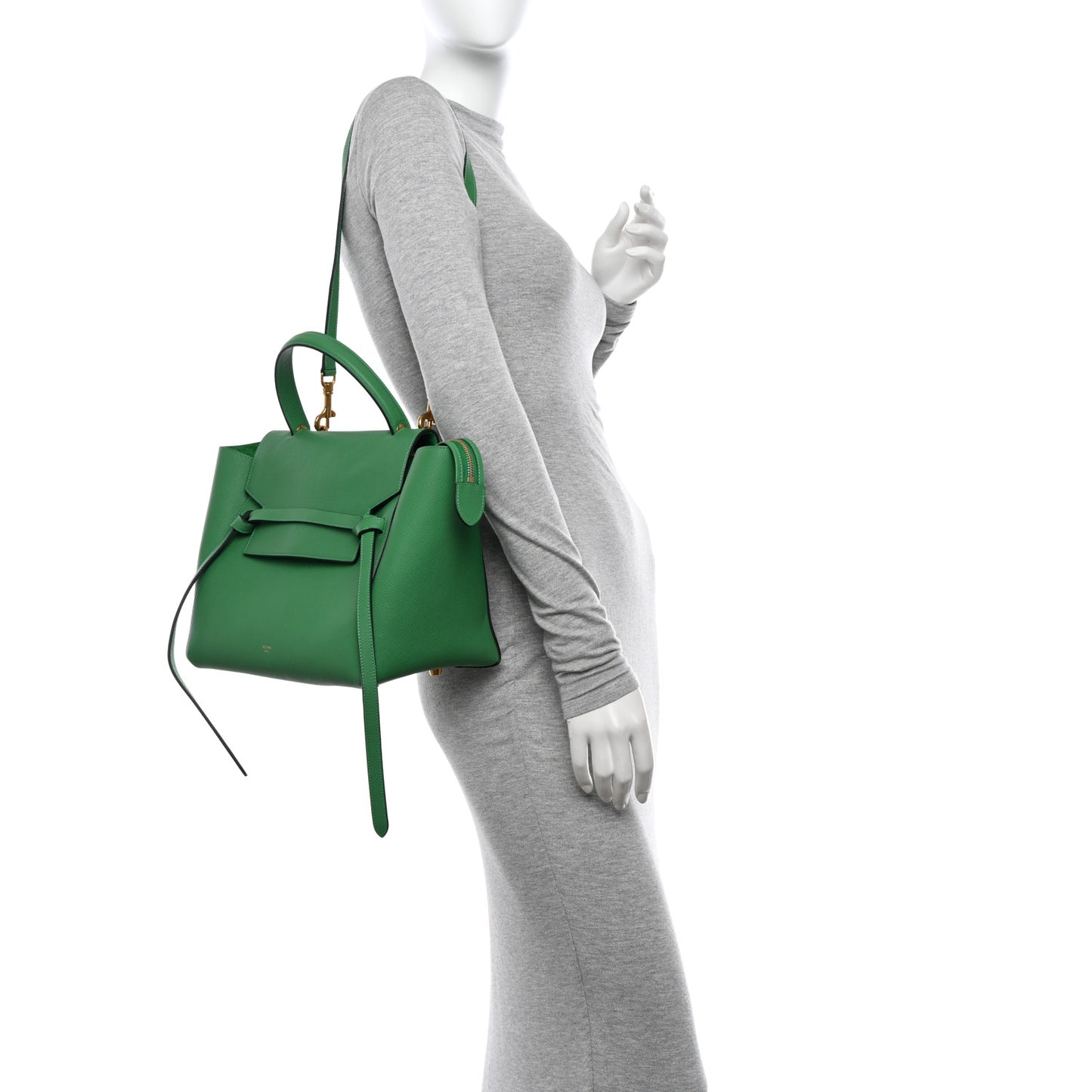 Grained Calfskin Mini Belt Bag Mint