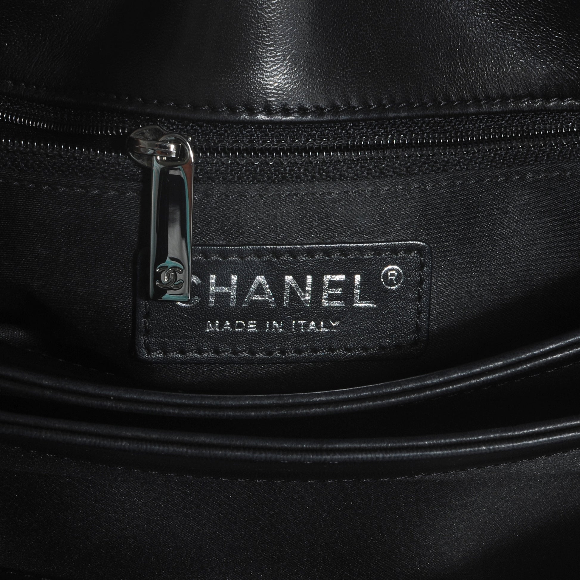 Chanel Lambskin Quilted 3 Large Flap Black 7 of 9