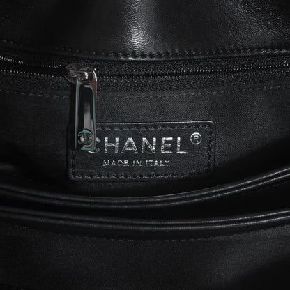 Chanel Lambskin Quilted 3 Large Flap Black 7 of 9