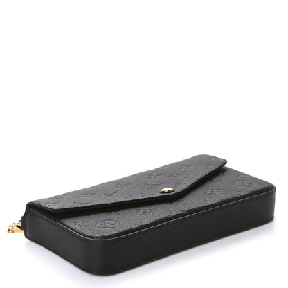 Louis Vuitton Empreinte Pochette Felicie Chain Wallet Black 4 of 11