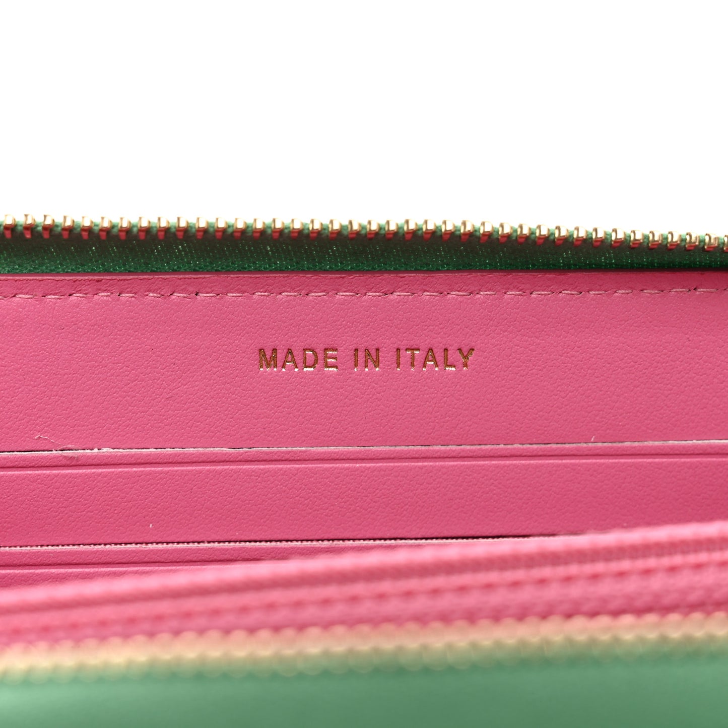 Caviar Quilted Medium Filigree Zip Around Wallet Pink Blue Green