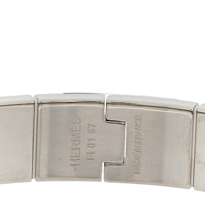 Hermes Enamel Charniere Uni Narrow Hinged Bracelet S Rouge Vif 4 of 4