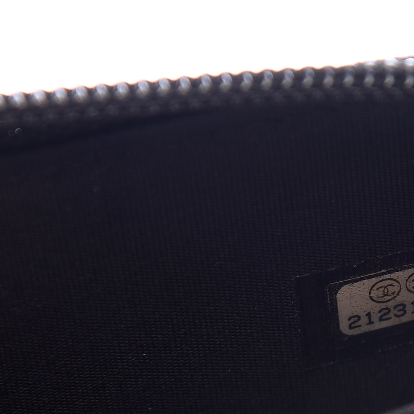 Lambskin Quilted Zip Around Boy Coin Purse Wallet Black