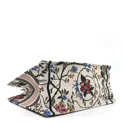 Christian Dior Canvas Embroidered Medium Rosa Mutabilis Book Tote Multicolor 4 of 10