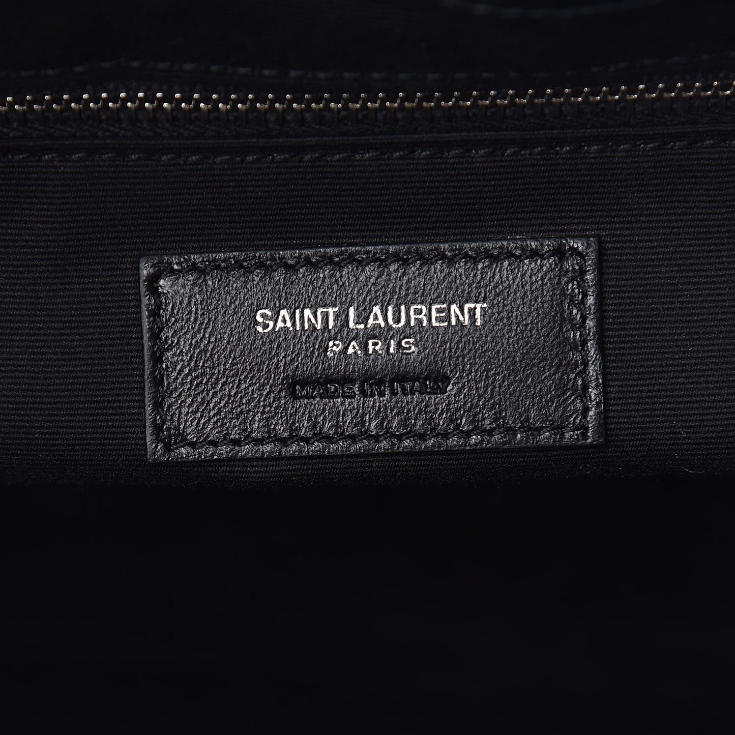 Calfskin Y Quilted Monogram Large Loulou Shopper Black