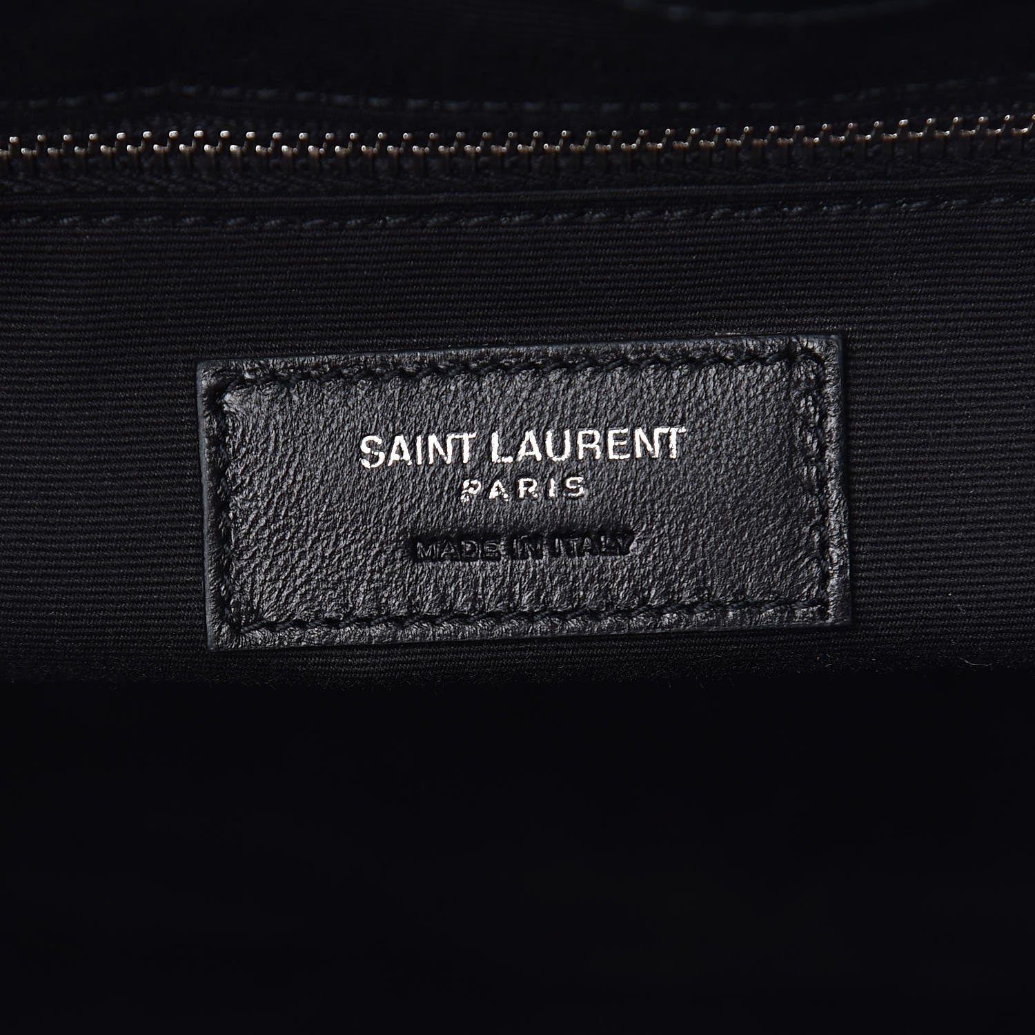 Saint Laurent Calfskin Y Quilted Monogram Large Loulou Shopper Black 6 of 10
