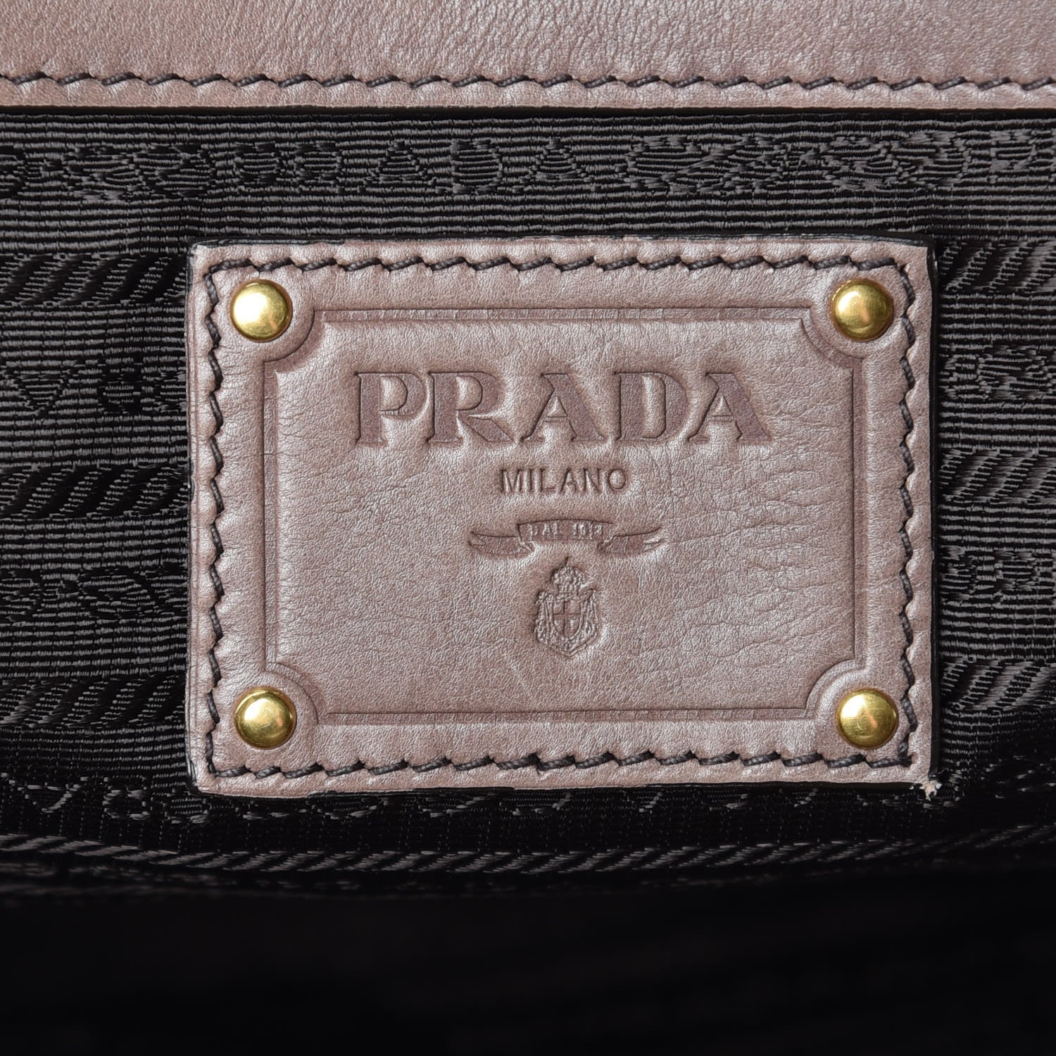 Prada Glace Calf Shoulder Bag Fumo Sfumato 7 of 14
