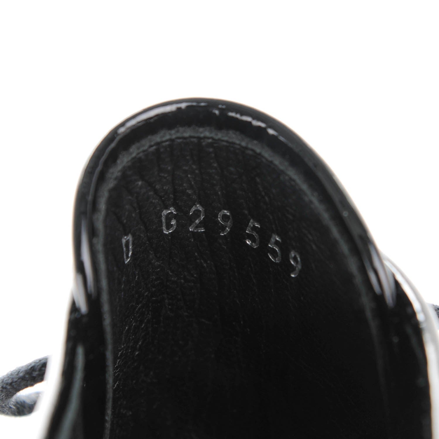 Chanel Calfskin Patent CC Lace Up Oxfords 38 Black 8 of 9