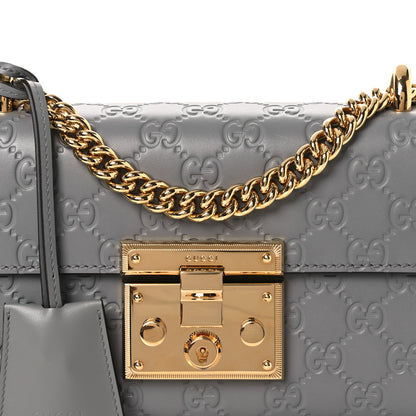 Gucci Guccissima Small Padlock Shoulder Bag Grey 7 of 9