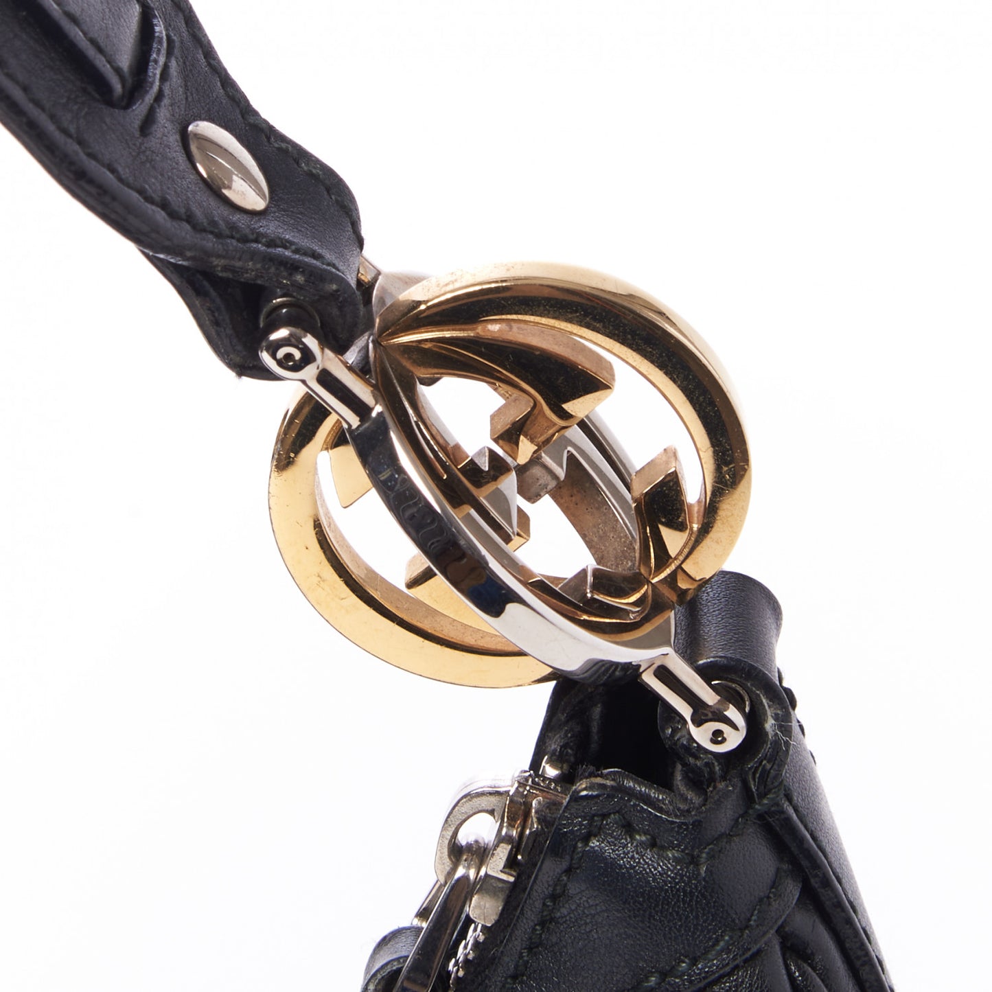 Guccissima Medium GG Twins Hobo Black