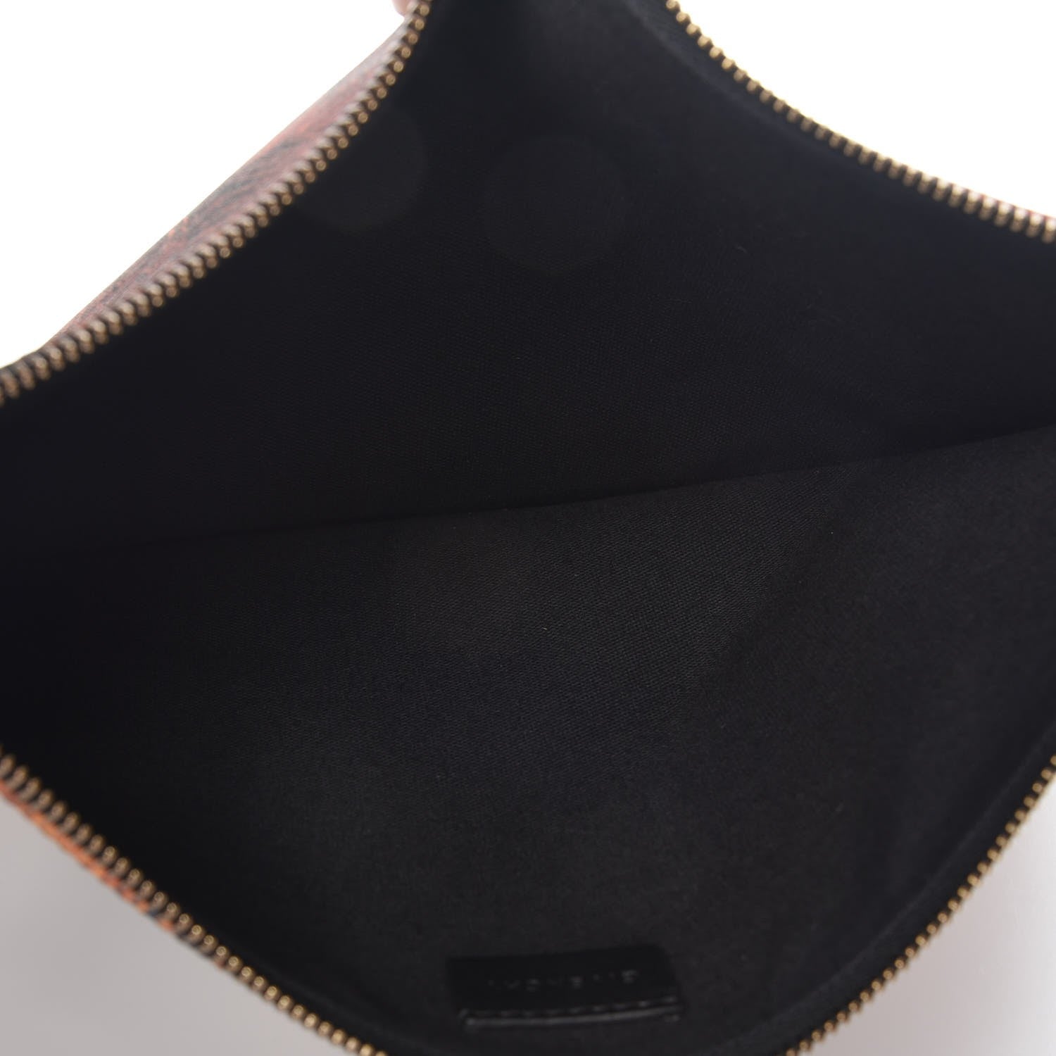 Givenchy Coated Canvas Peacock Print Large Zip Pouch 5 of 7