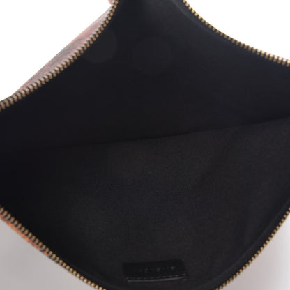 Givenchy Coated Canvas Peacock Print Large Zip Pouch 5 of 7