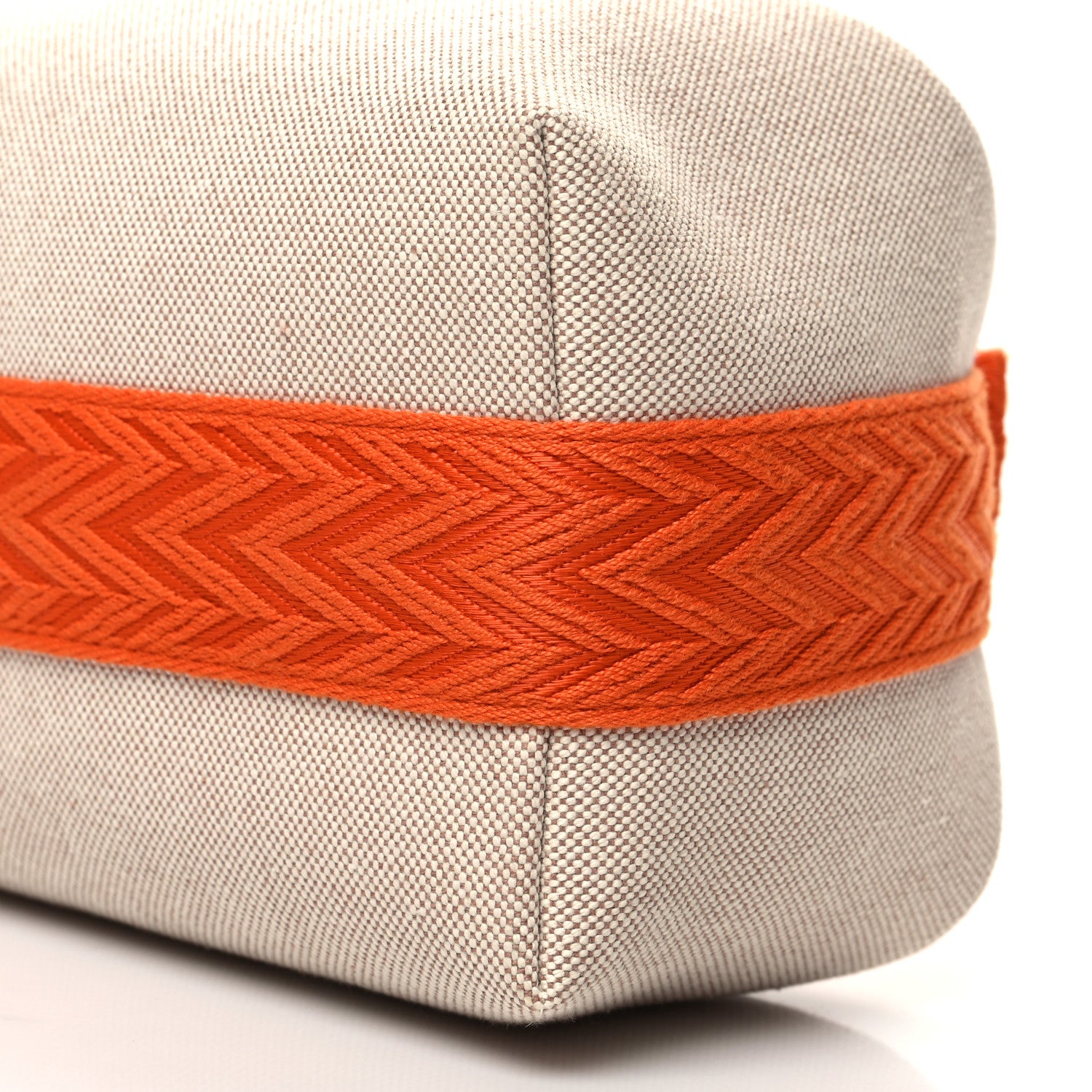 Hermes Canvas Small Bride-A-Brac Pouch Natural Orange 9 of 9