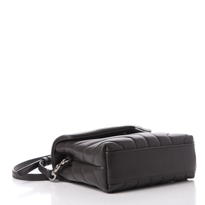 Saint Laurent Calfskin Y Quilted Monogram Toy Loulou Crossbody Bag Earth 4 of 10