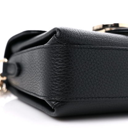 Gucci Dollar Calfskin Interlocking G Crossbody Bag Black 8 of 10
