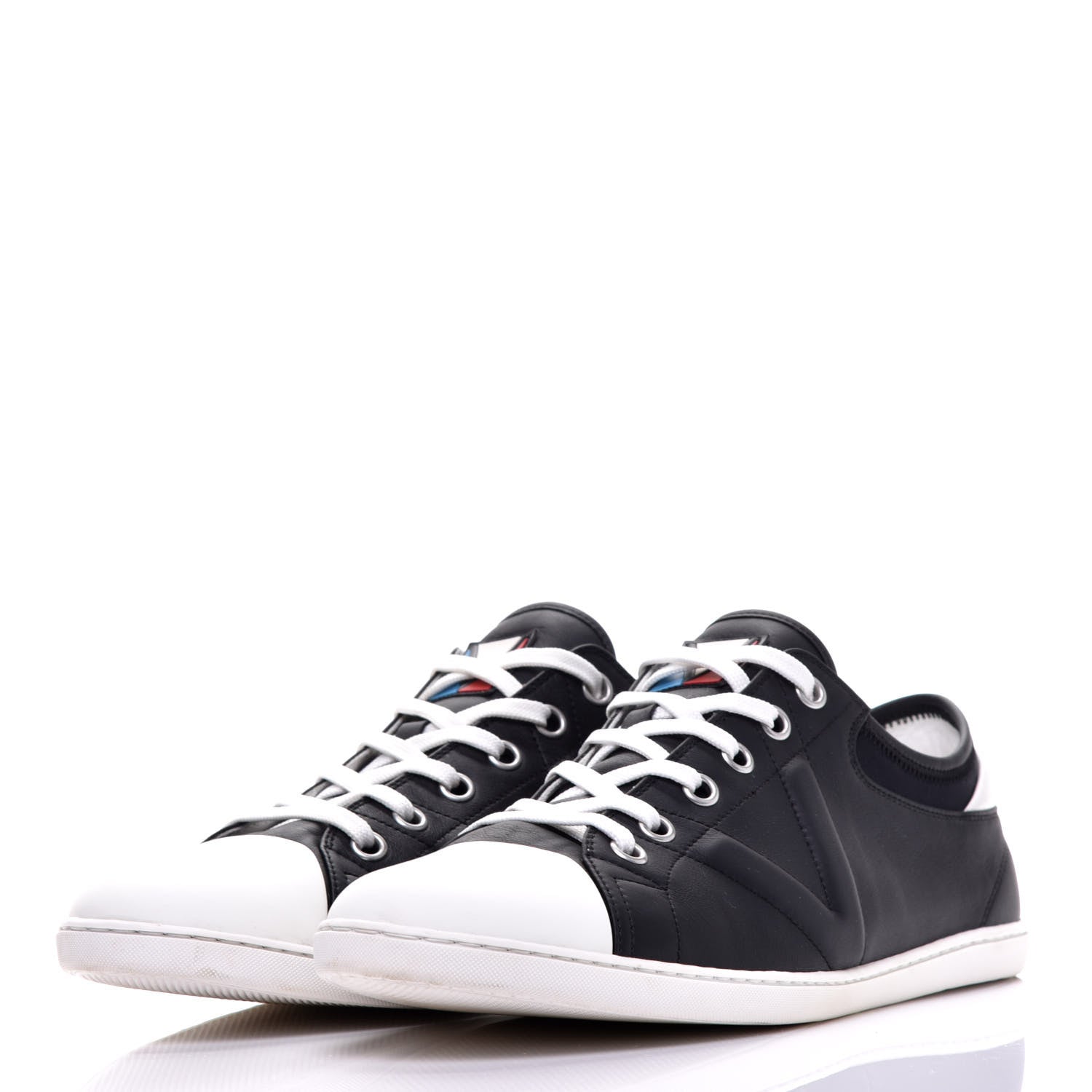 Louis Vuitton Lambskin Baseball Sneakers 9.5 Black 3 of 7