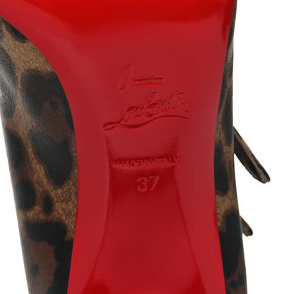 Christian Louboutin Calfskin Miss Jane Mary Janes 55 Pumps 37 Leopard 6 of 7