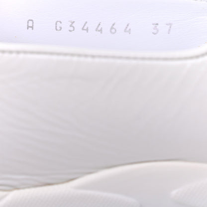 Chanel Patent Calfskin Mary Jane Strap Pumps 37 White 8 of 12