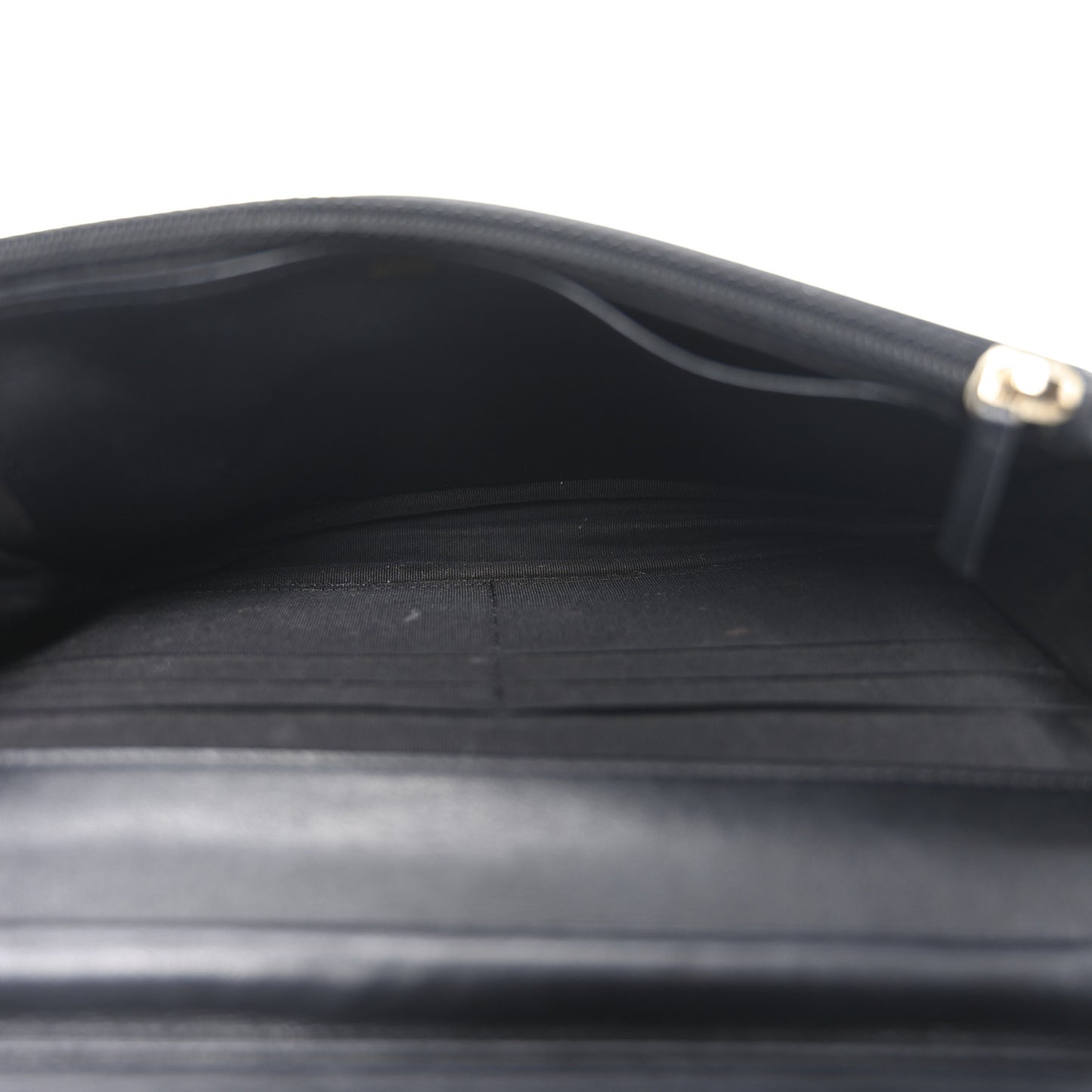 Caviar Quilted Boy Wallet On Chain WOC Black