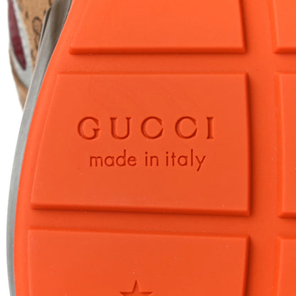 Gucci GG Supreme Monogram Mix Monogram Mens Rhyton Sneakers 11.5 Bordeaux Beige Ebony 6 of 8