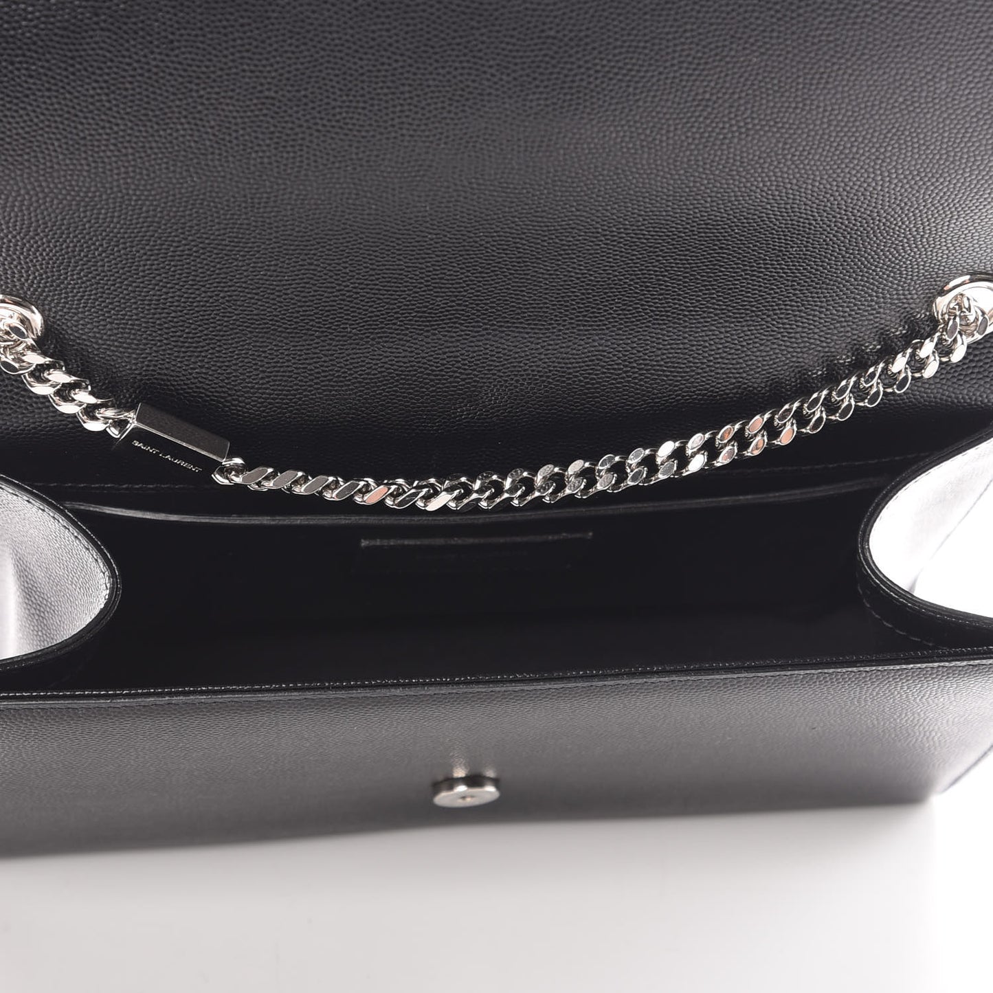 Grain De Poudre Medium Classic Monogram Kate Satchel Black