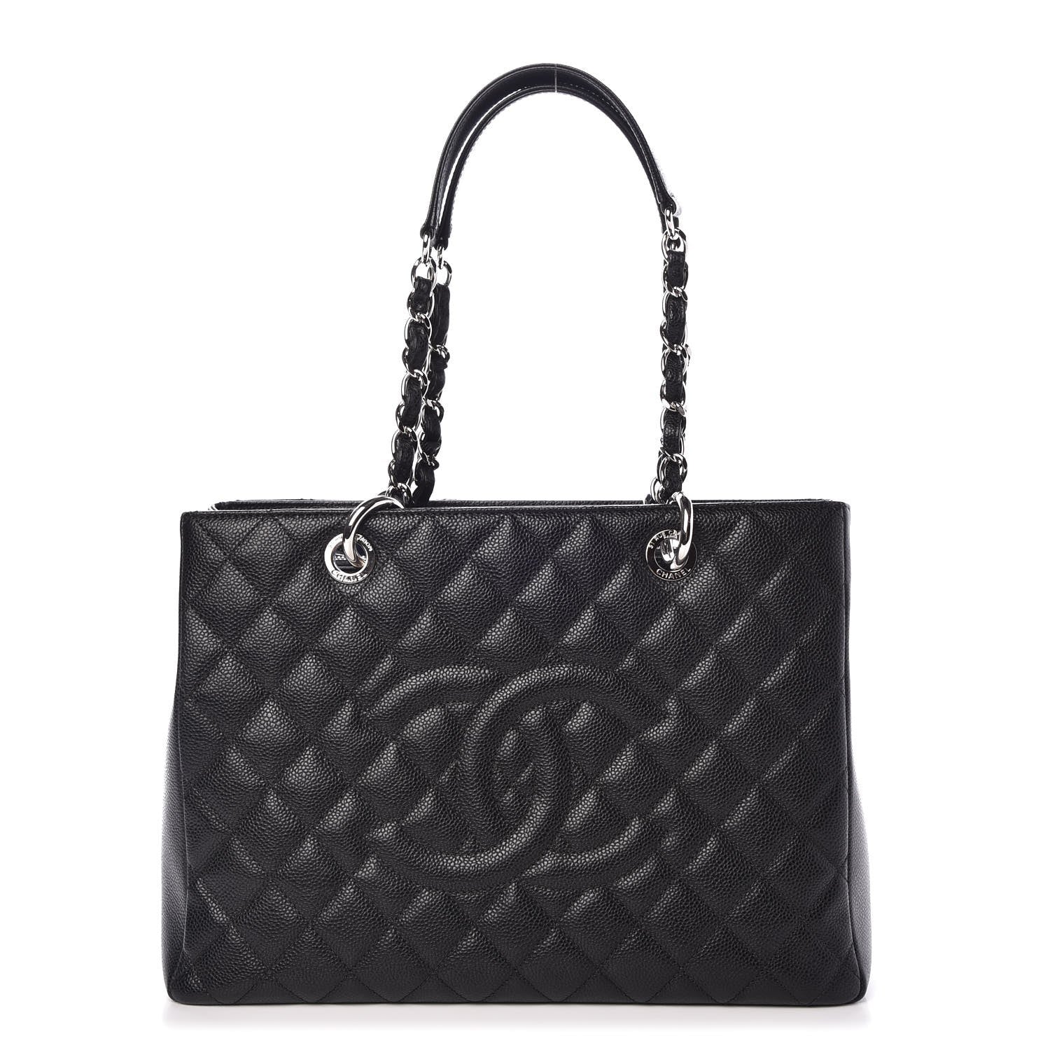 Chanel Caviar Quilted Grand Shopping Tote GST Black 1 of 7