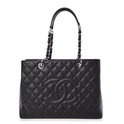 Chanel Caviar Quilted Grand Shopping Tote GST Black 1 of 7