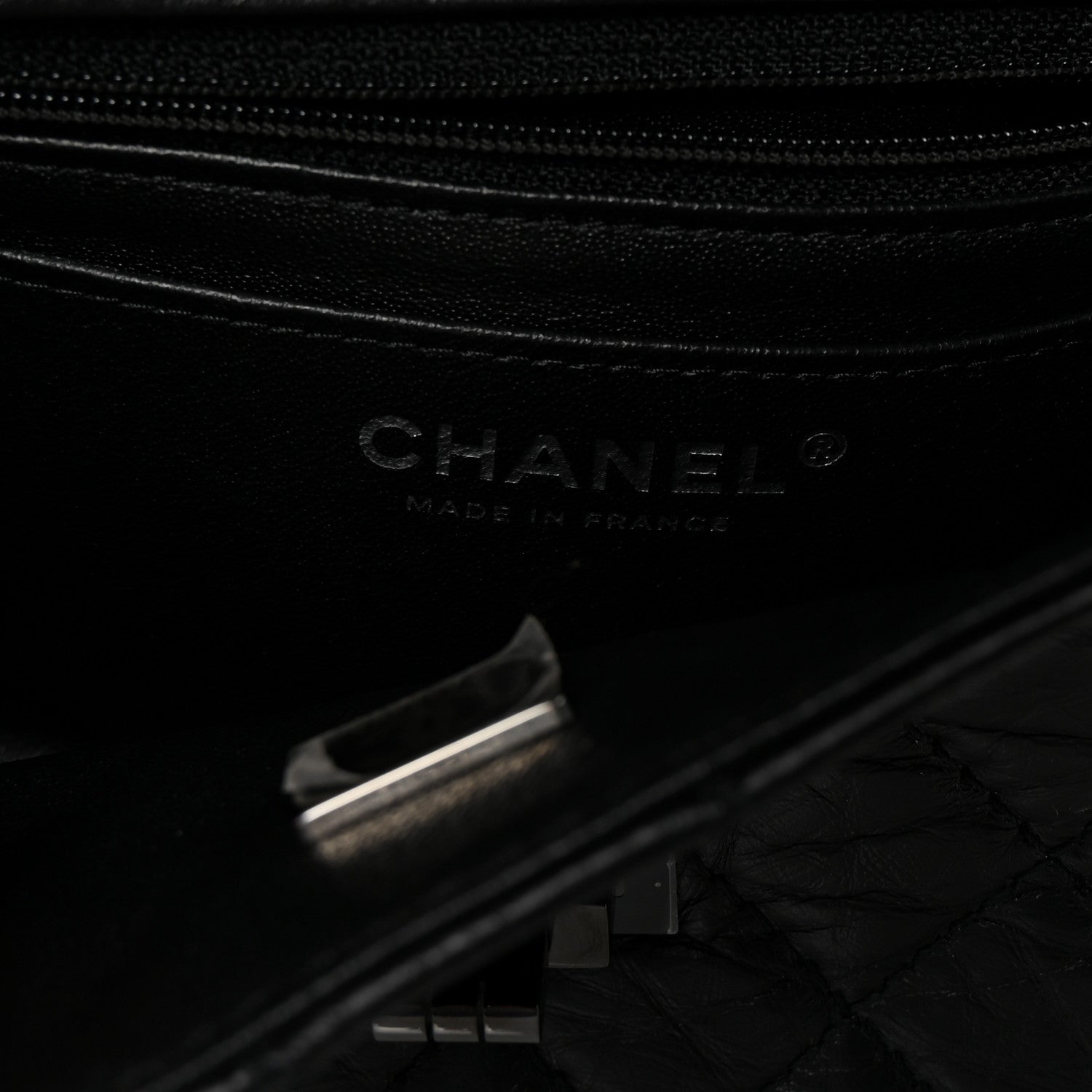 Chanel Aged Calfskin Quilted 2.55 Reissue Mini Flap So Black 6 of 10