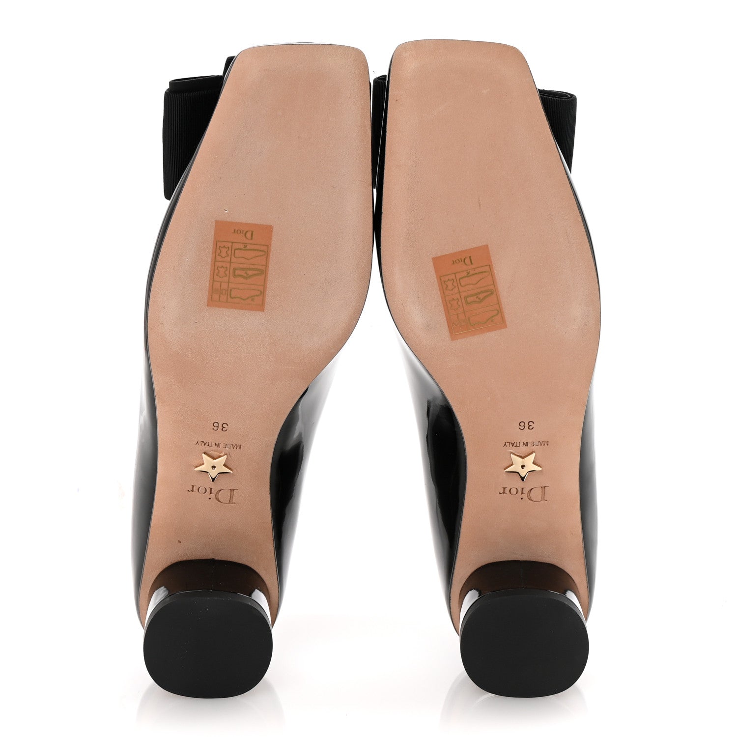Christian Dior Patent Grosgrain Bow Idylle 35mm Pumps 36 Black 6 of 10
